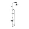 BB Edwardian Stour Exposed thermostatic shower valve with shower rose and hand shower kit