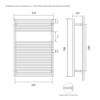 Bard & Brazier B&B Moderner Contemporary-Design Handtuchwärmer D-Rail DRW75/50 - 308W