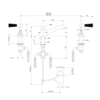 Lefroy Brooks 1900 Classic Black LB1900 Classic 3-gats wastafelkraan met hendels BL-1220