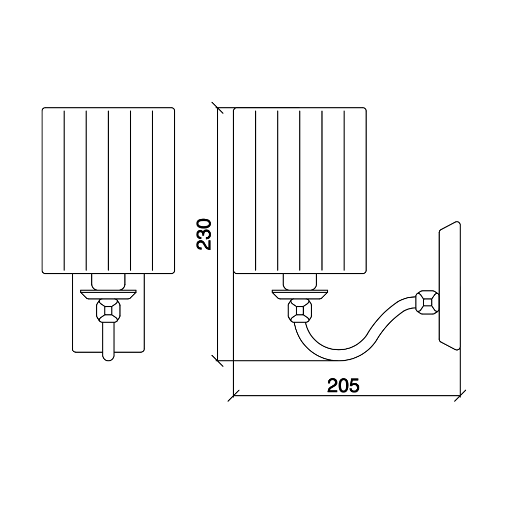 Sbordoni Sbordoni Wall light Dania