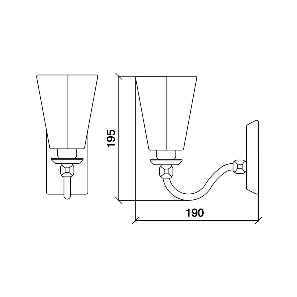 Sbordoni Sbordoni Wall light Diana