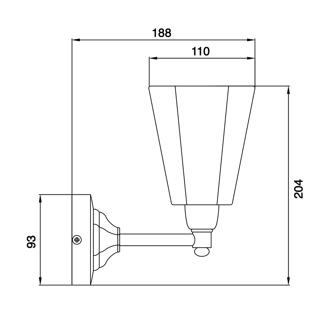 Sbordoni ex showroom: Sbordoni Wall light Déco DE030CR - chrome