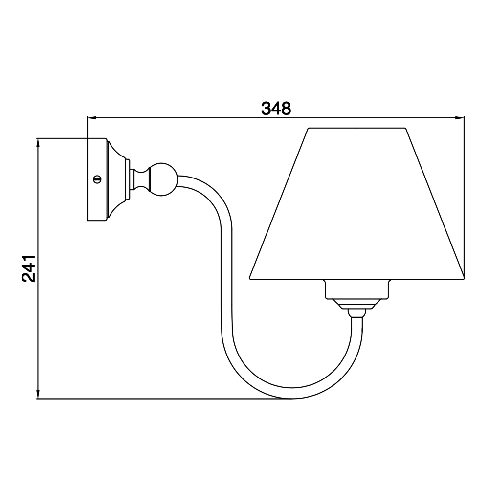 Sbordoni Sbordoni wandlamp Claudia