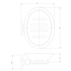 Lefroy Brooks 1900 Classic LB 1900 Classic  zeephouder LB-4937