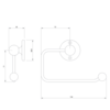 Lefroy Brooks 1900 Classic LB1900 Classic Paper holder LB-4932