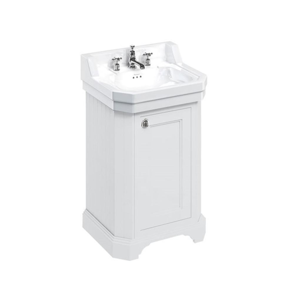 BB Edwardian Edwardian 56cm basin and unit with door