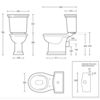 Bergier Stand-WC mit Spülkasten - Wandauslass Imperial Bergier Stand-WC mit Spülkasten - Wandauslass