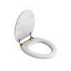 Lefroy Brooks LB La Chapelle  gloss white toilet seat  LB-7741