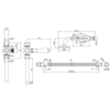 BB Edwardian Diverter, hand shower & hose V27