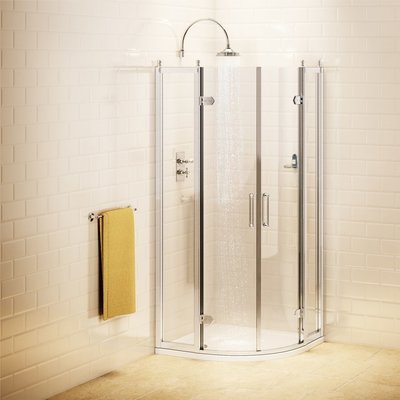 Shower door quadrant