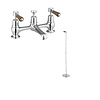 Kensington Walnut 2-hole bridge basin mixer with waste Burlington Kensington Walnut 2-hole bridge basin mixer with waste