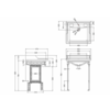 Burlington Onderstel  wit, zwart of geborsteld aluminium