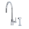 Perrin & Rowe Contemporary Kitchen mixer Juliet E.4012 C-spout and rinse