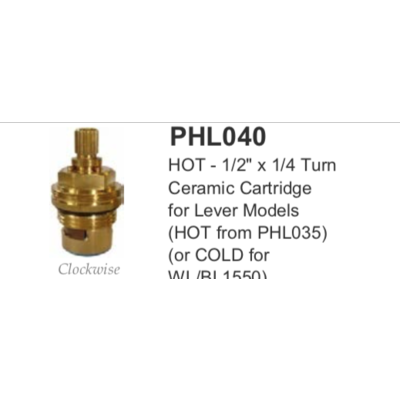 LB 1/2IN ceramic cartridge  PHL040