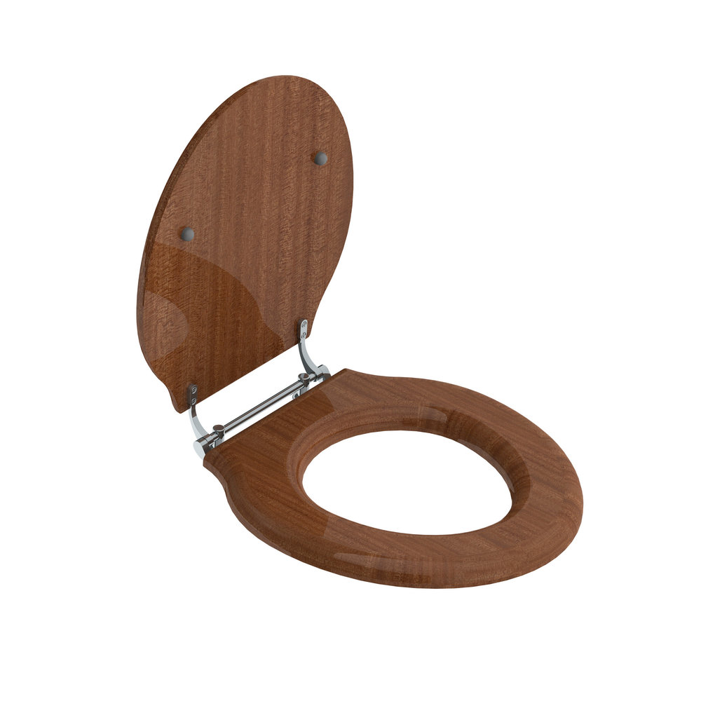 Lefroy Brooks LB Classic  mahogany toilet seat  LB-7240