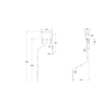 BB Edwardian WC-Kombination AO mit Spülkasten aus Keramik hochhängend und Spülrohr T34