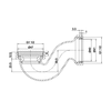 Clearwater Burlington Badewannen-Siphon für freistehende Badewannen CW3