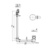Burlington Badewannen Überlauf und Ablauf mit click-clack CW6 Clearwater Burlington Badewannen Überlauf und Ablauf mit click-clack CW6