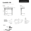 Victoria + Albert V+A Candella 100 basin & washstand with chrome legs CAN-100