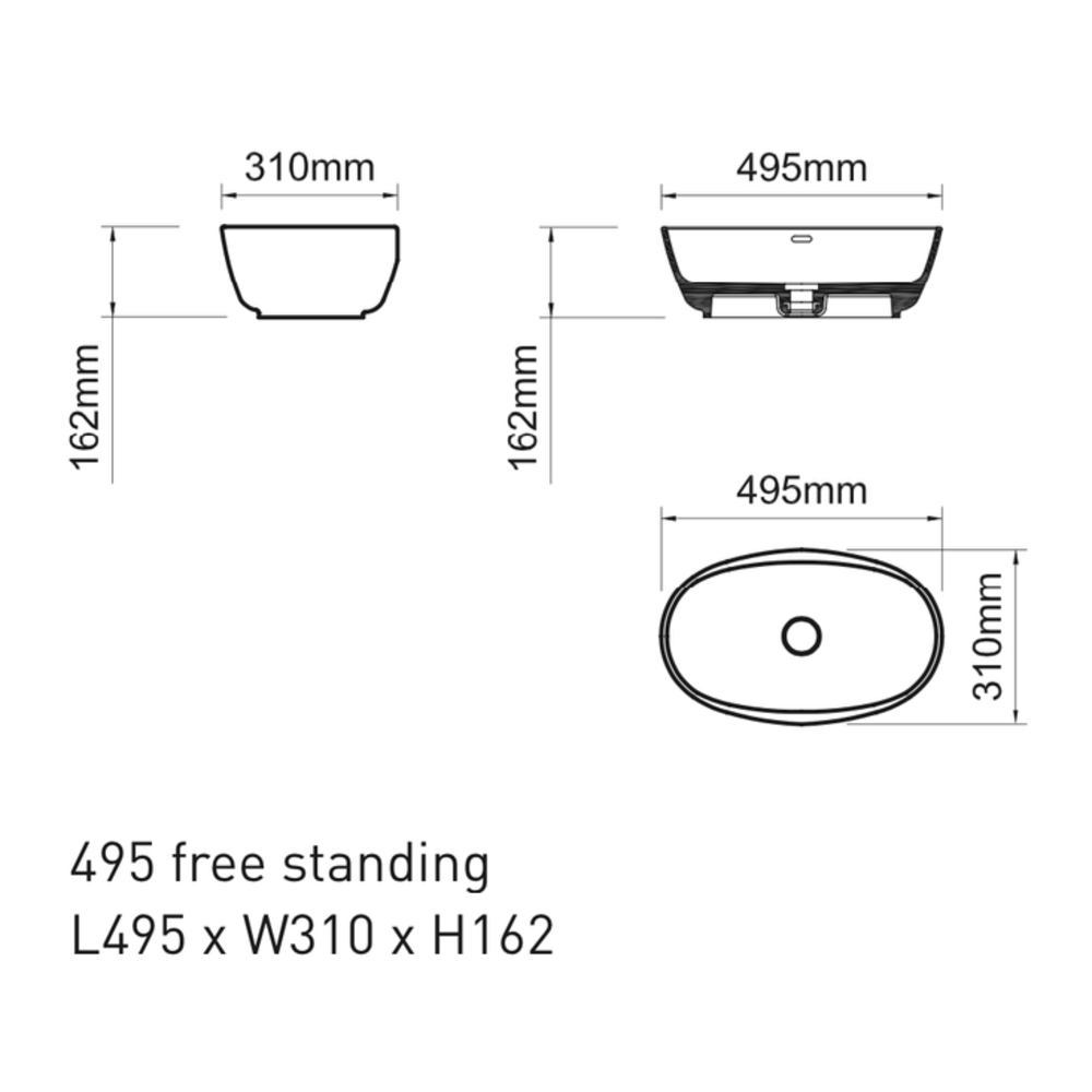 Ashton & Bentley A&B Contemporary countertop basin Correro Organic Textured ORG49TX