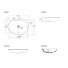 V+A undermount basin Kaali 65 Victoria + Albert V+A undermount basin Kaali 65