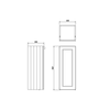 30cm base unit with soft close door and glass shelf F30 BB Edwardian 30cm base unit with soft close door and glass shelf F30