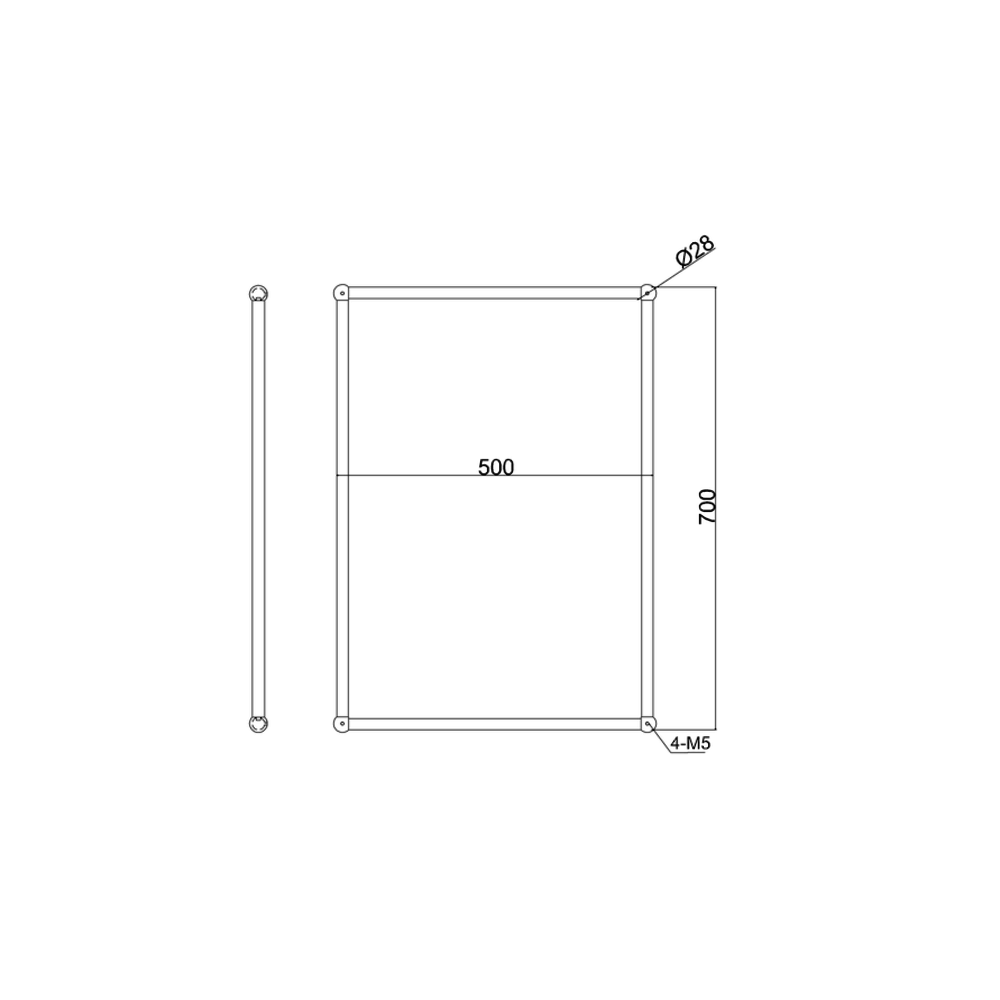 BB Edwardian Edwardian Rectangular Mirror 50x70cm