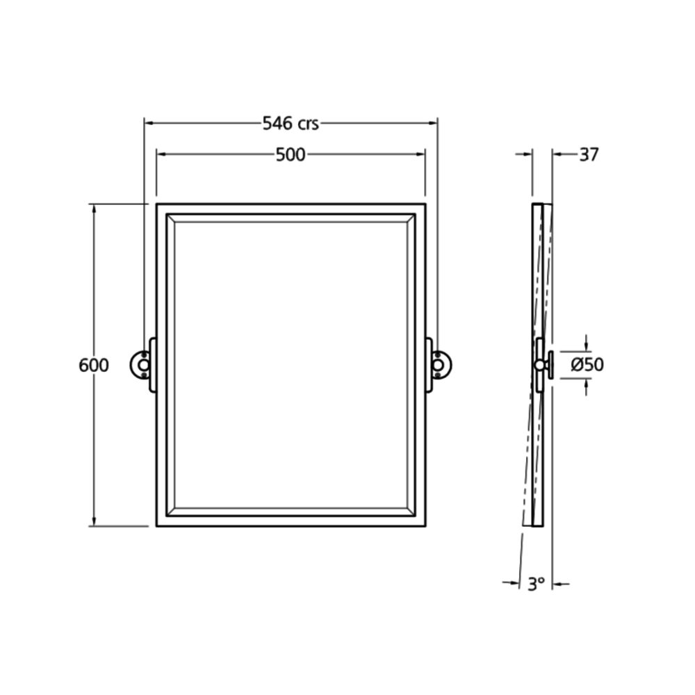 Lefroy Brooks 1900 Classic Lefroy Brooks Classic framed mirror LB-4509