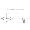 Lefroy Brooks LB1910 La Chapelle  Duscharm Ausladung 400mm (FRE1734) oder 530mm (FRE1735)