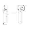 ex Showroom: Staffordshire free standing bath shower mixer STA-26 nickel