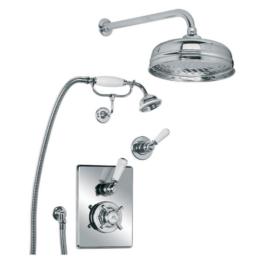 Lefroy Brooks 1900 Classic LB1900 Classic inbouw douche-set met 8" douchekop en handdouche GD-8716