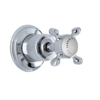Perrin & Rowe Victorian White PR 3/4" single wall valve with crosstop E.3241