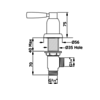 Perrin & Rowe Langbourn Langbourn 3/4" deck valves (pair) E.3056