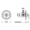 Perrin & Rowe Langbourn Concealed shower thermo with lever E.5885