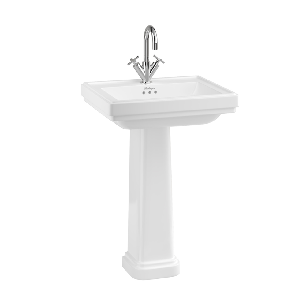 BB Riviera Art Deco basin Riviera Square with pedestal