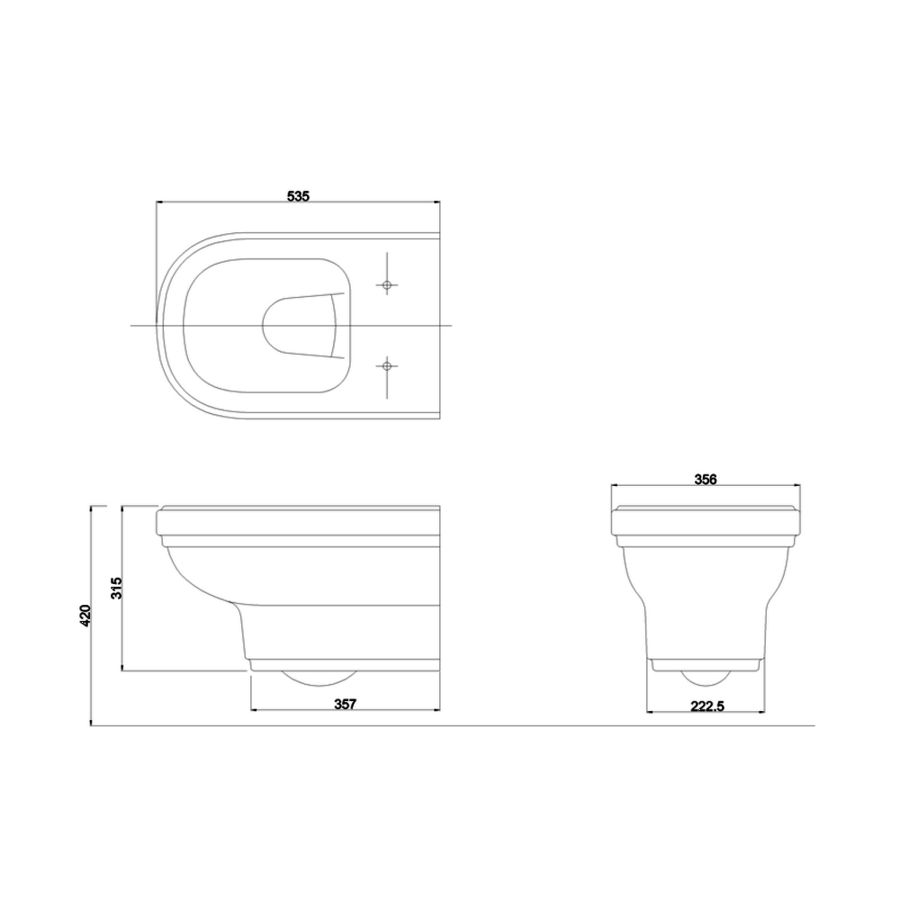 BB Riviera Riviera Wandhängende Toilette