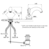 Perrin & Rowe Langbourn Langbourn 1-Loch Waschtisch-Armatur mit Kreuzgriff E.3826