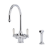 Perrin & Rowe Traditional Triflow filtration kitchen mixer Parthian E.1537  with rinse