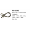 Lefroy Brooks LB 3/4"x1/2" braided hoses (pair) PBS019