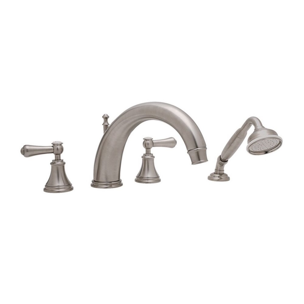 Perrin & Rowe Georgian Georgian 10" deck mounted bath set with hand shower - levers E.3648