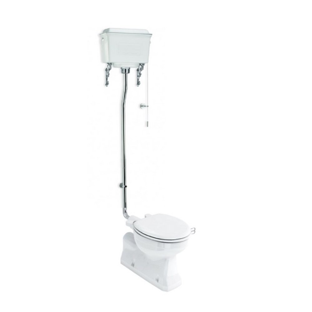 BB Edwardian High level toilet (s-trap) with aluminium cistern