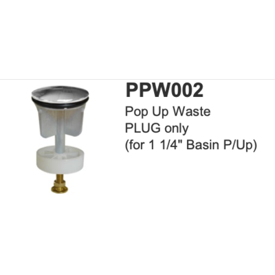 LB pop-up waste plug PPW002