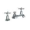 Lefroy Brooks 1900 Classic LB1900 Connaught 3-hole basin mixer with crosshead handles CH-1220