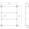 Lefroy Brooks LB Klassieke handdoekradiator LB-3200