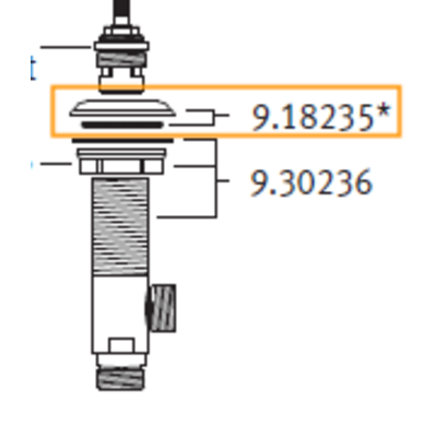 PR 3/4" DM valve rosette 918235