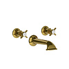 Lefroy Brooks 1900 Classic LB1900 Classic 3-hole wall mounted bath mixer with cross handles LB-1152