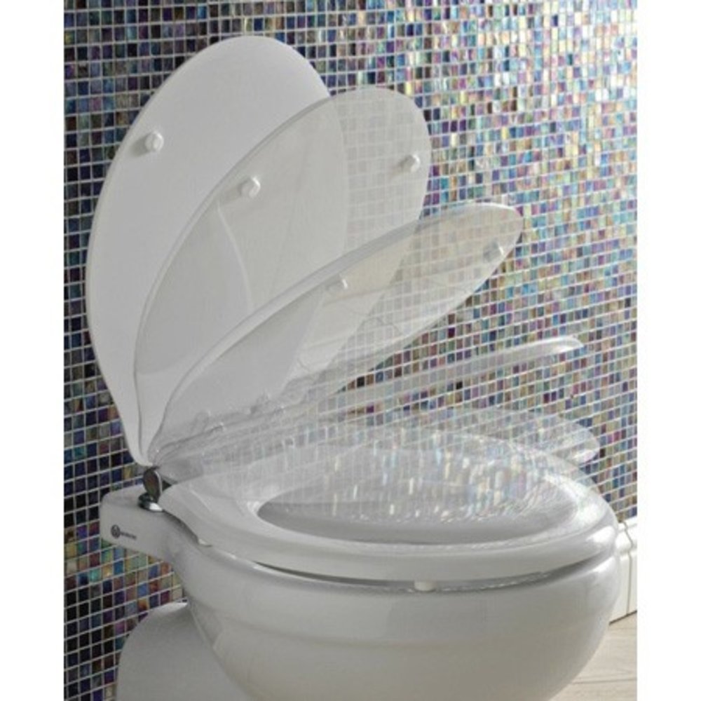 Sbordoni Neoclassica Soft close gloss white toilet seat