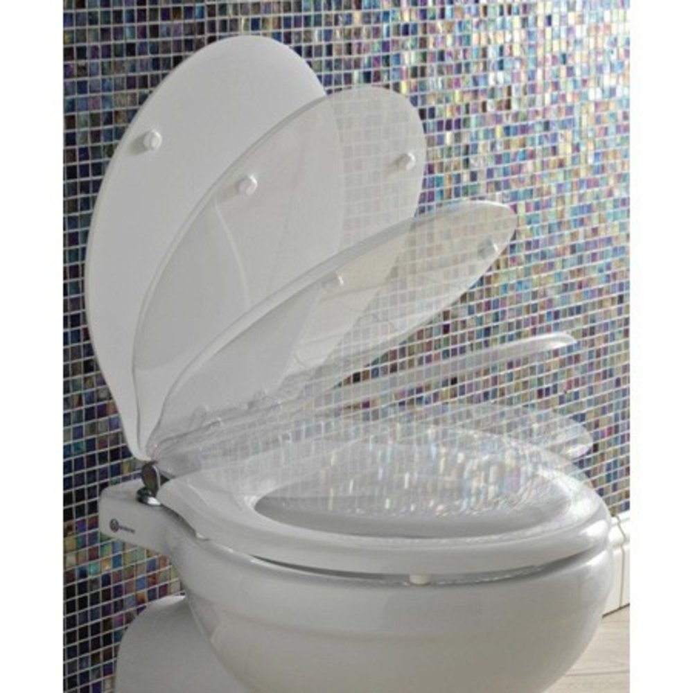 Sbordoni Neoclassica Toiletzitting softclose met glans wit finish