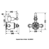 Belgravia exposed thermostatic shower with 8" rose and hand shower BEL_BRACKET Belgravia Belgravia exposed thermostatic shower with 8" rose and hand shower BEL_BRACKET
