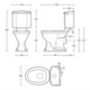 Imperial Drift Close coupled toilet with cistern